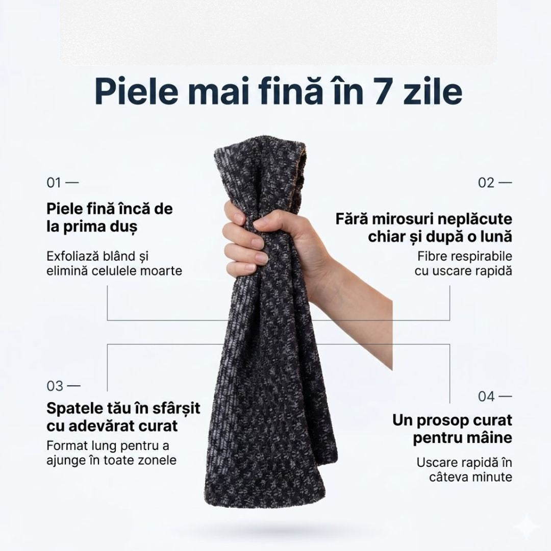 Prosopul exfoliant de duș
