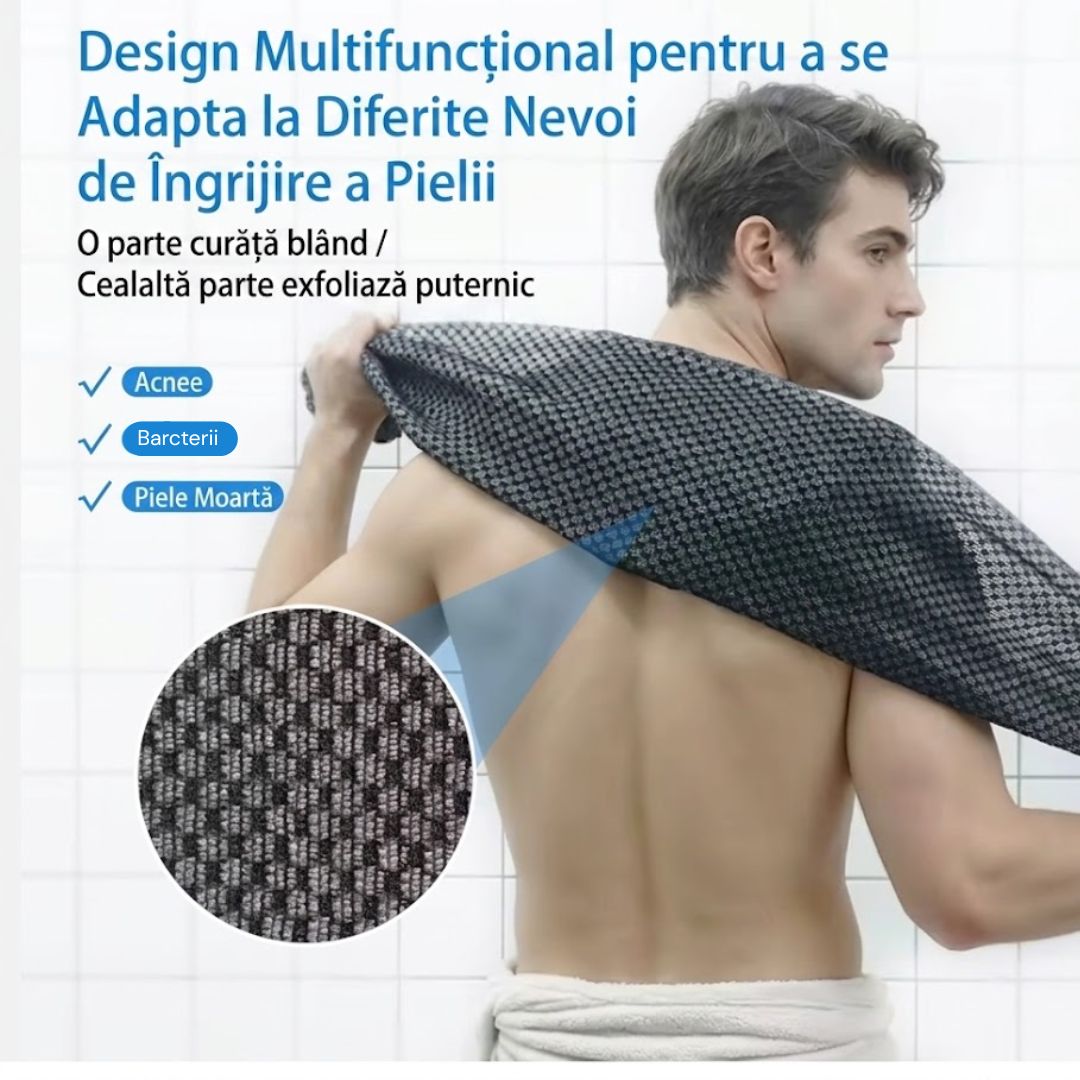Prosopul exfoliant de duș